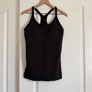 Lululemon Athletica Ebb to Street Black Racerback Tank Top